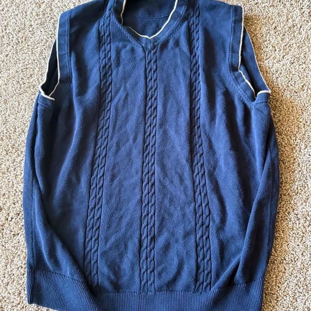 Unbranded Men's Navy and Blue Jumper
